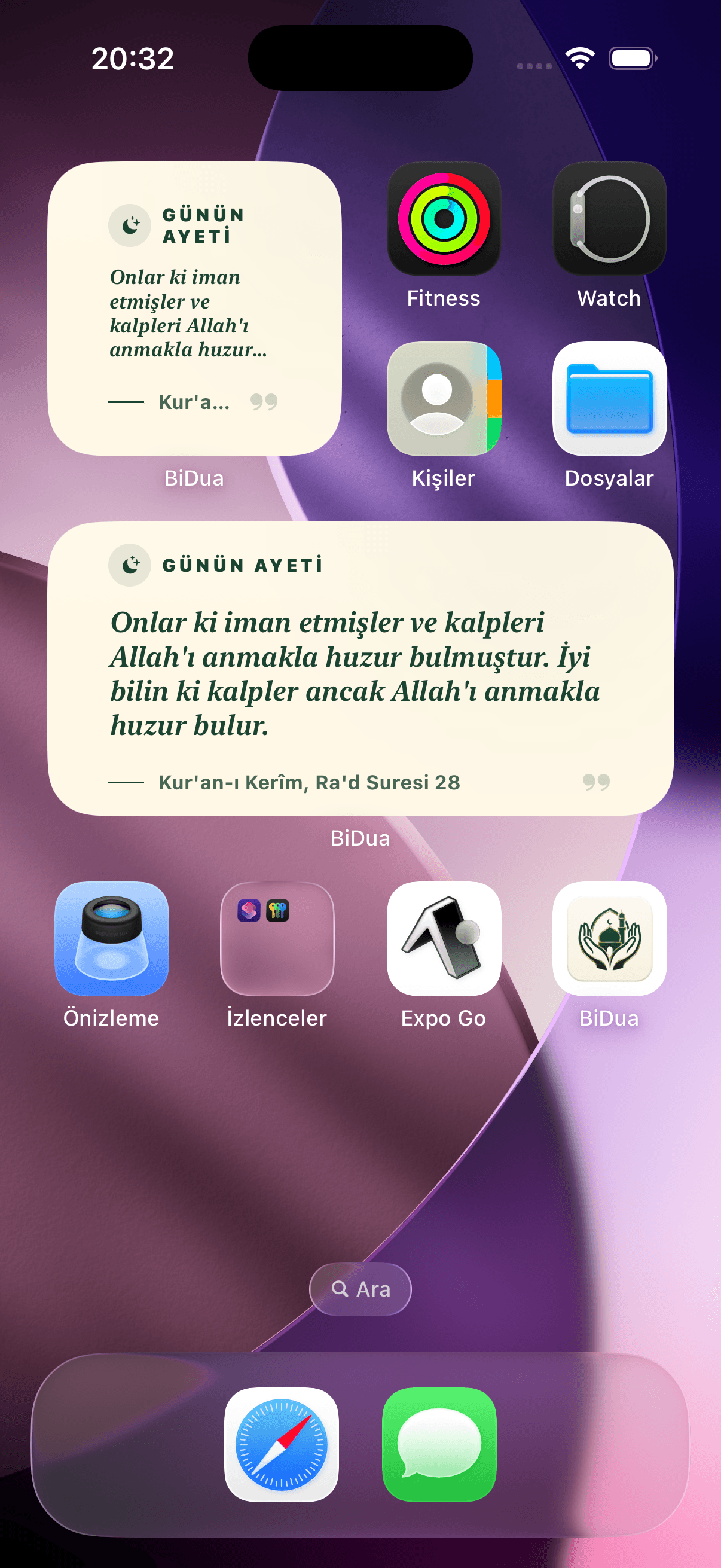 Gelişmiş iOS Widget'ları